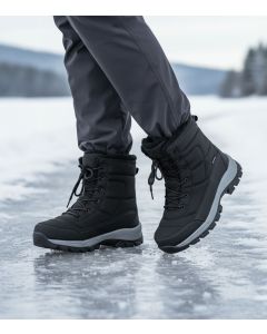 Talvikengät, käännettävä liukueste, musta 36-41