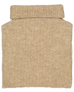 Naisten kauluri beige, villasekoite