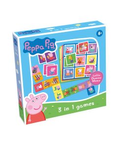 Pipsa Possu 3 in 1 Lotto, Domino, Memo peli