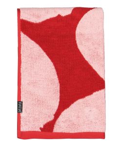 Kylpypyyhe City Blossom 70x140, punainen/vaaleanpunainen