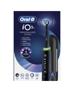 iO5 Mattamusta s&auml;hk&ouml;hammasharja + matkakotelo + vaihtop&auml;&auml;pidike