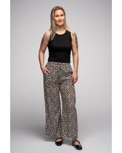 Naisten housut, beige/musta