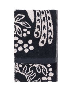 Viserrys käsipyyhe musta/valkoinen 50x70 cm