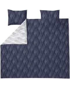 Säihke tuplapussilakanasetti 240X210 cm sininen/valkoinen