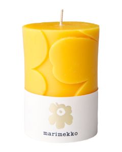 Marimekko Unikko keltainen pöytäkynttilä 1kpl/6,5x10cm