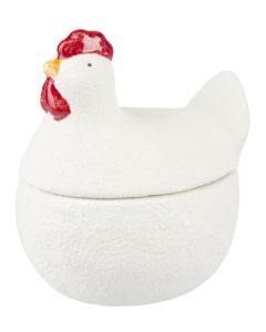 Kana säilytysrasia valkoinen 10 cm