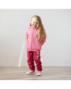 Lasten hupparitakki, vaaleanpunainen