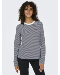 JDYPISA naisten paita, tummansininen/valkoinen