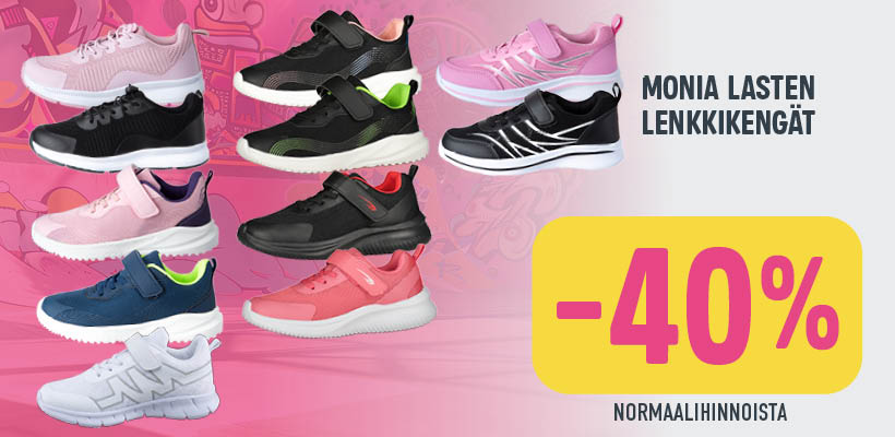 Monia lasten lenkkikengät