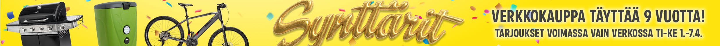 Verkkokaupan synttärit