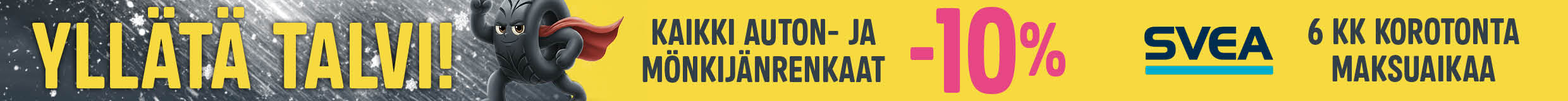 Kaikki auton- ja mönkijänrenkaat