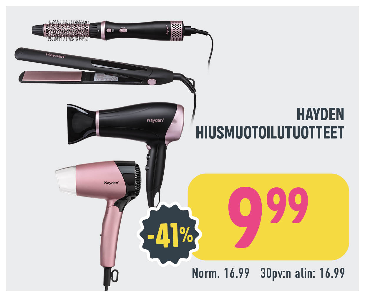 Hayden hiustenmuotoilutuotteet