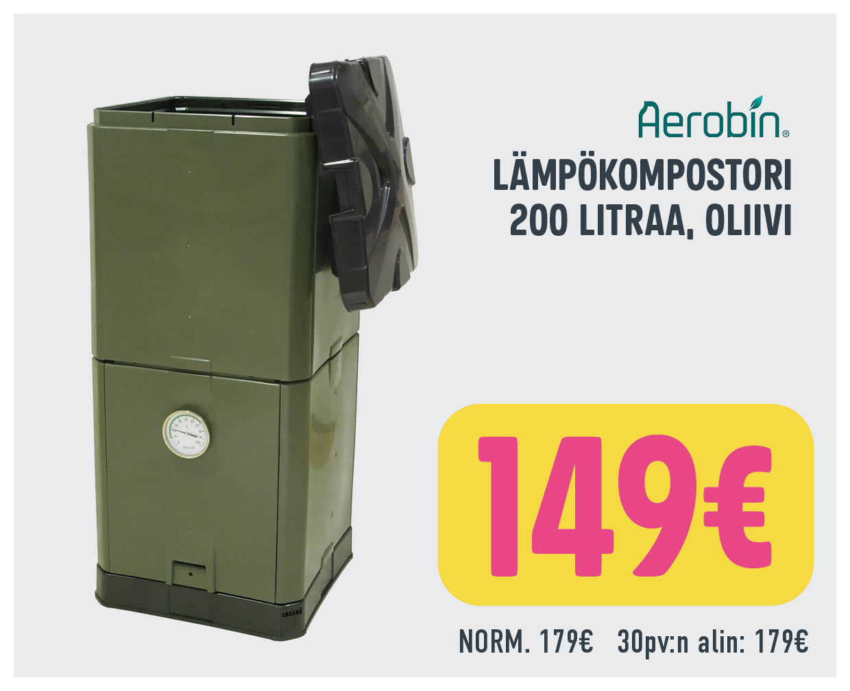 Aerobin lämpökompostori