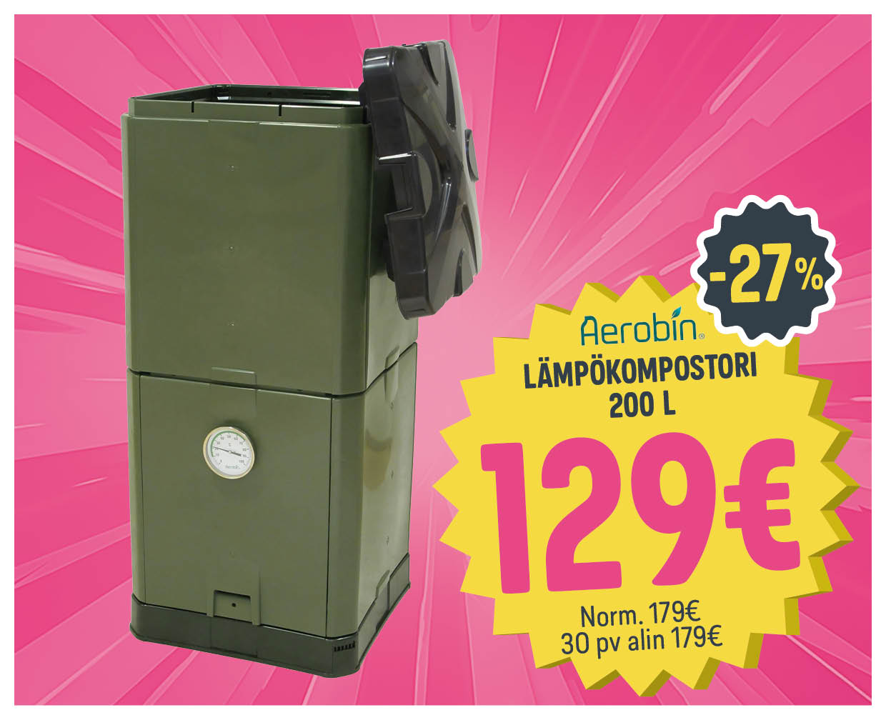 Aerobin lämpökompostori