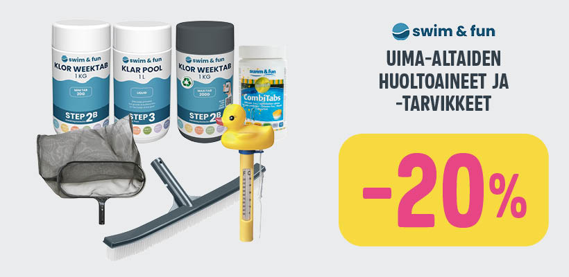 Uima-altaiden huoltotarvikkeet