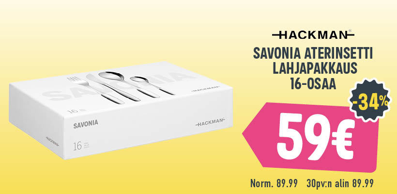 Hackman Savonia aterinsetti