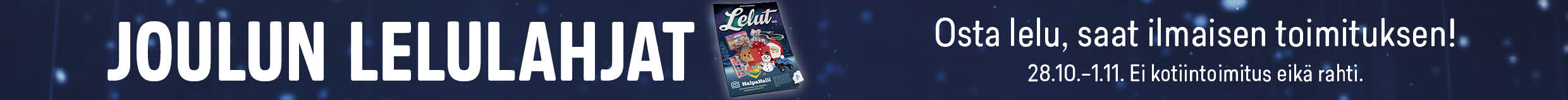 Ilmaiset toimitukset leluille